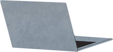 gray laptop back view PNG, SVG