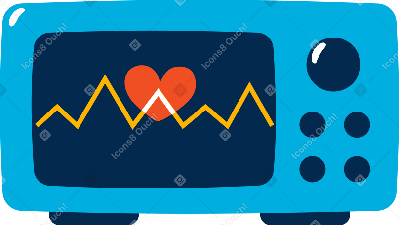 heart monitor Illustration in PNG, SVG