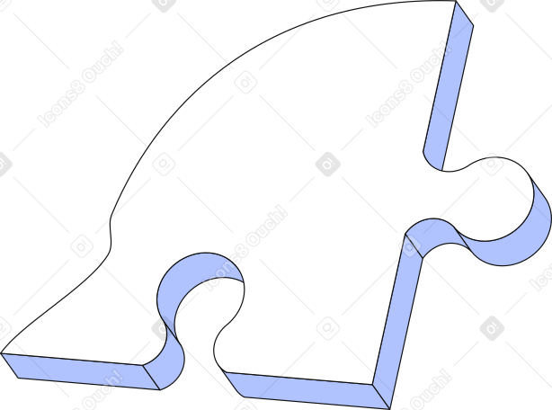 piece of head puzzle Illustration in PNG, SVG