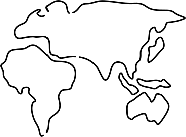 White world map PNG, SVG