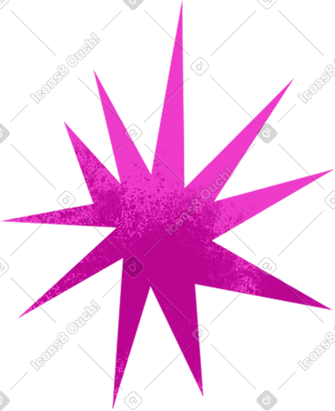 Pink textured star PNG, SVG