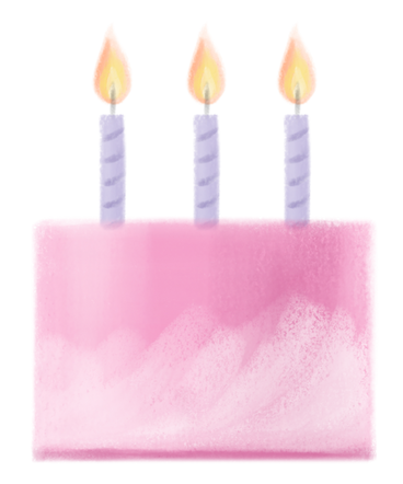 Torta di compleanno con candeline PNG, SVG