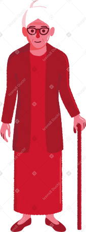old woman PNG、SVG