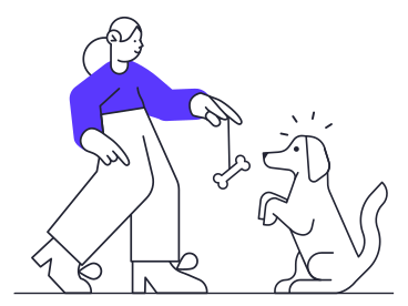 Dog training PNG, SVG