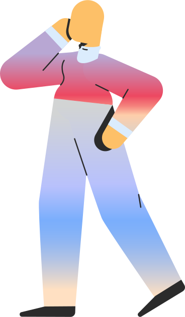 person standing side view PNG, SVG