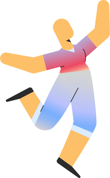 person in shorts jumping PNG, SVG
