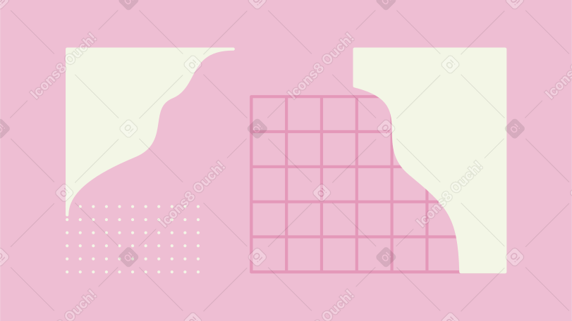 grid corners dots Illustration in PNG, SVG