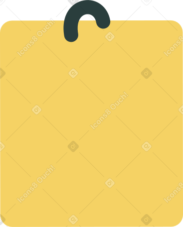 Portapapeles amarillo PNG, SVG