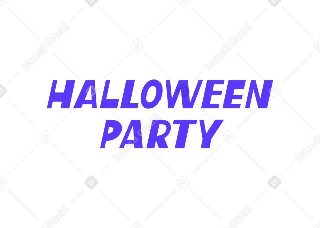 Хэллоуин вечеринка в PNG, SVG