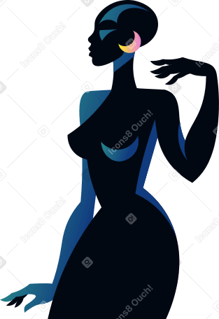 half woman PNG, SVG