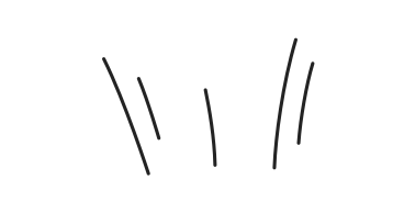 5本の黒い線 PNG、SVG