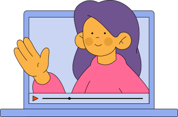 woman on a computer monitor animierte Grafik in GIF, Lottie (JSON), AE