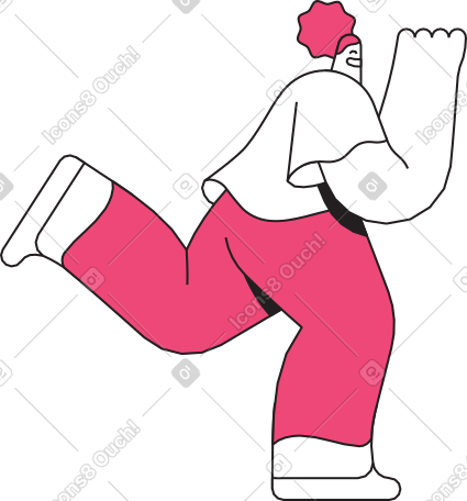 女孩抬起她的腿 PNG, SVG