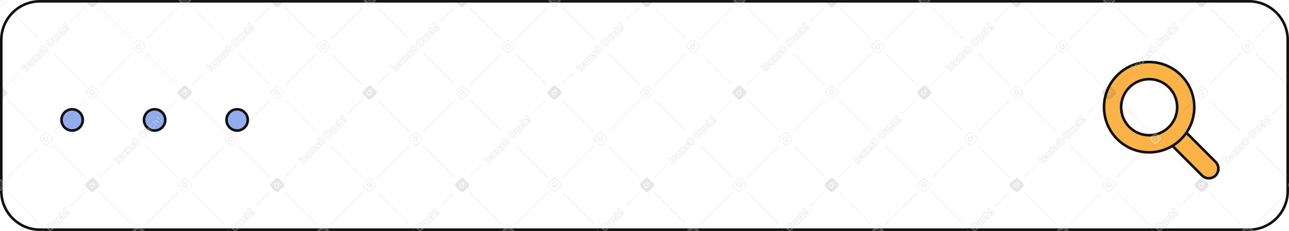 search bar with magnifying glass Illustration in PNG, SVG