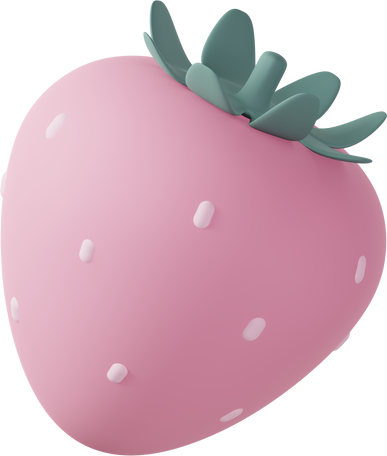 pink strawberry Illustration in PNG, SVG