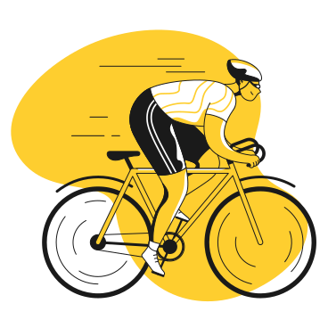 Road racing cyclist PNG, SVG