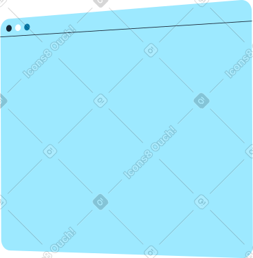 Turned browser window PNG, SVG