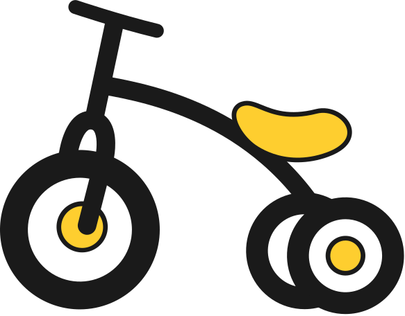 kids bike Illustration in PNG, SVG