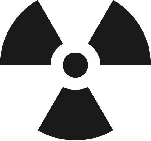 Illustration signe radioactif aux formats PNG, SVG