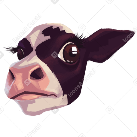 scared cow PNG, SVG