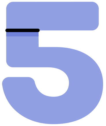 five PNG, SVG