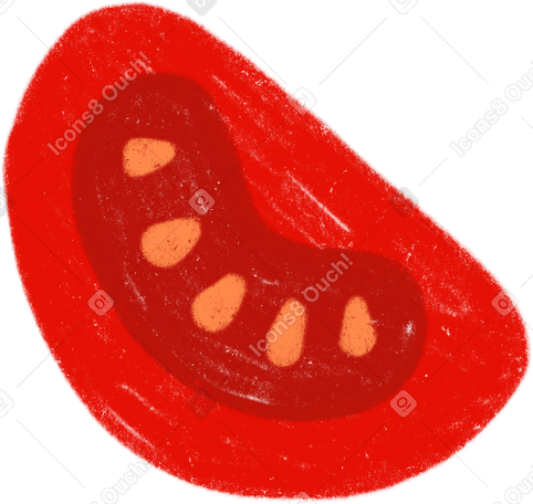 tomato piece PNG, SVG
