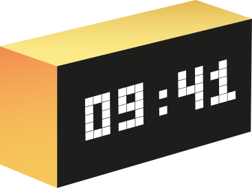 digital clock PNG, SVG