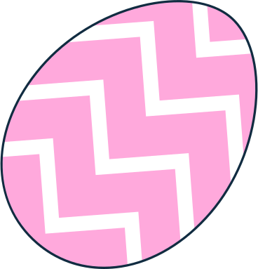 Pink easter egg PNG, SVG