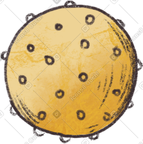 Yellow massage ball PNG, SVG