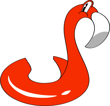 inflatable flamingo PNG, SVG