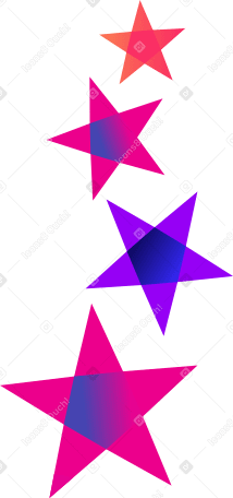 quatre étoiles PNG, SVG