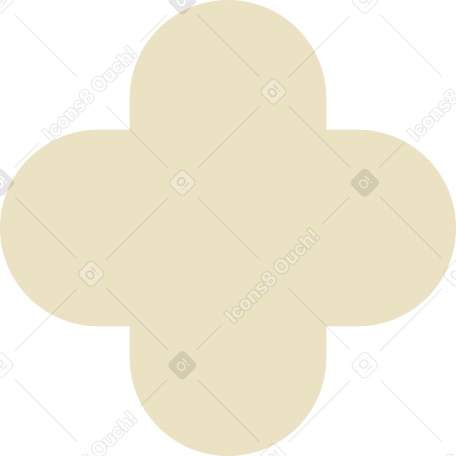 beige quatrefoil Illustration in PNG, SVG