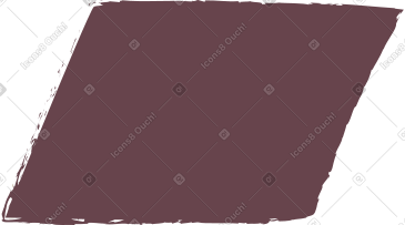 Brown parallelogram PNG, SVG