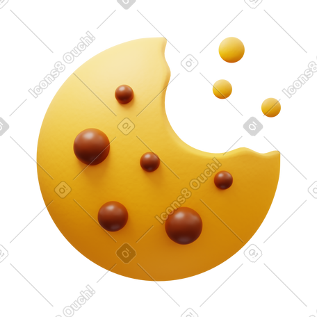 3D cookie PNG, SVG