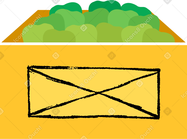 box with apples Illustration in PNG, SVG