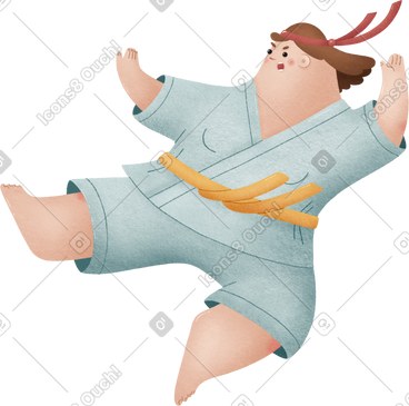 Karate girl PNG, SVG