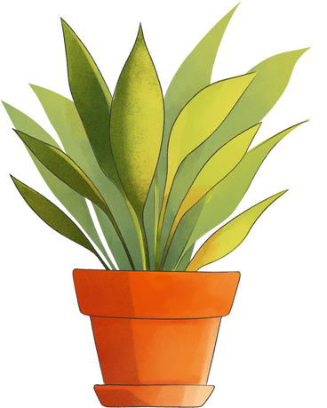 Heimische pflanze in einem topf PNG, SVG