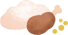mashed potatoes with chicken PNG, SVG