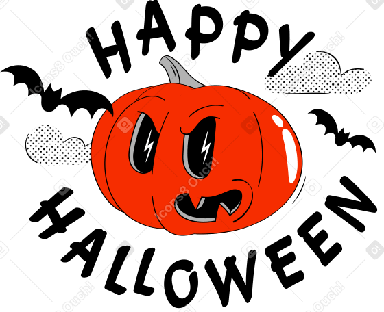 happy halloween PNG, SVG