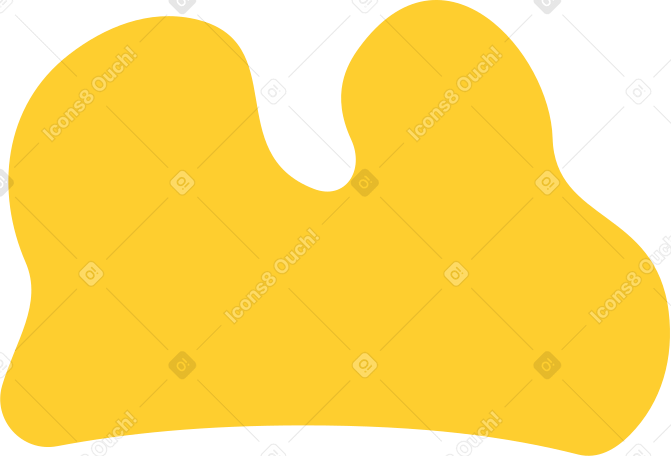 Forme liquide jaune PNG, SVG