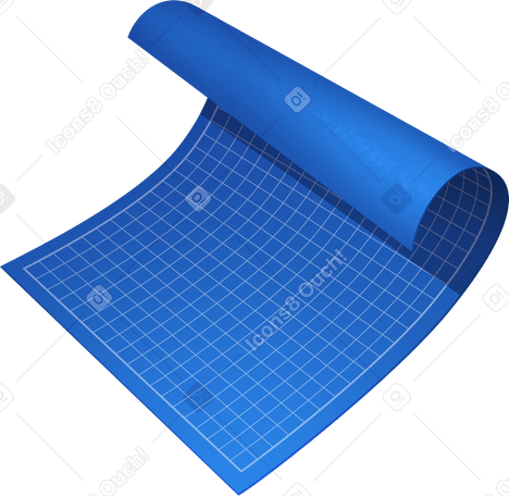 rolled blueprint PNG, SVG
