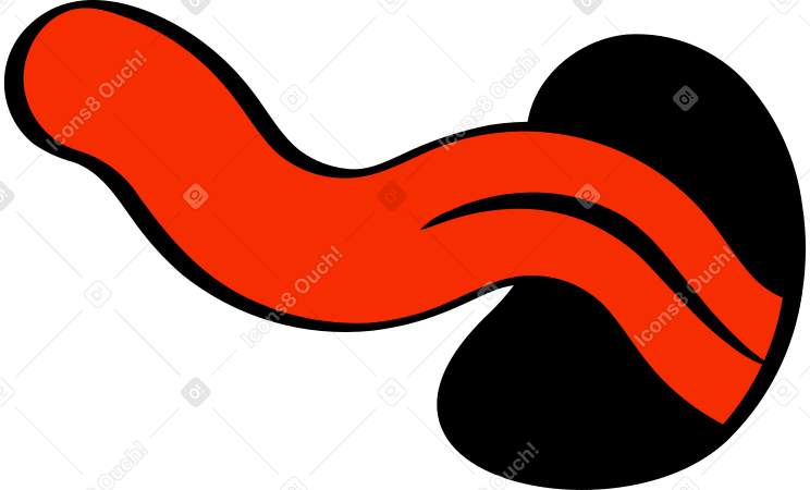 tongue Illustration in PNG, SVG