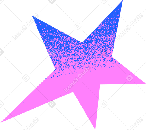 pink star PNG、SVG