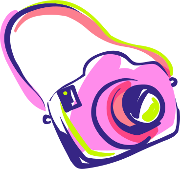Pink camera PNG, SVG