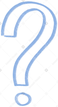 blue question mark Illustration in PNG, SVG