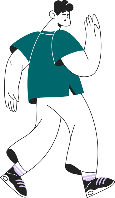 man holding something in his hand PNG, SVG