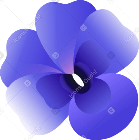 blue pansies flower PNG, SVG