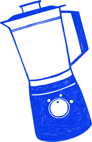 large blue blender PNG, SVG