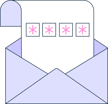 email with encrypted password PNG, SVG