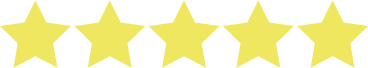 5 つの黄色い星 PNG、SVG
